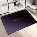 Motivational Phrase Bath Mat