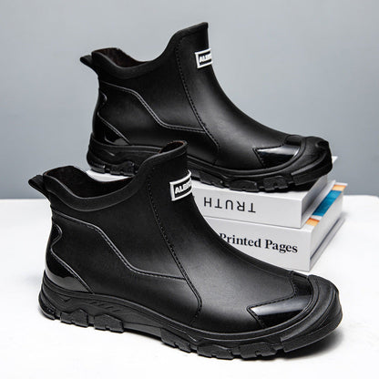 Sylis rubber boots with slip-resistant sole and flexible entry Heidi-style