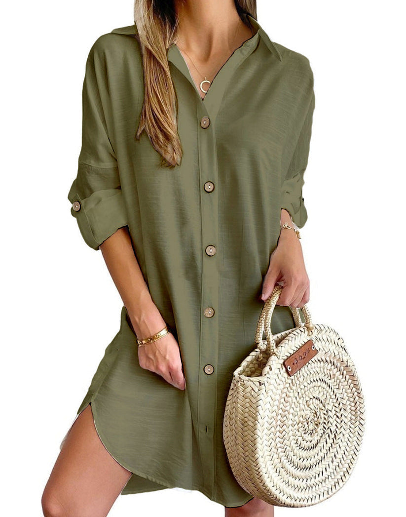 Sylis | Button-Up Shirt Dress