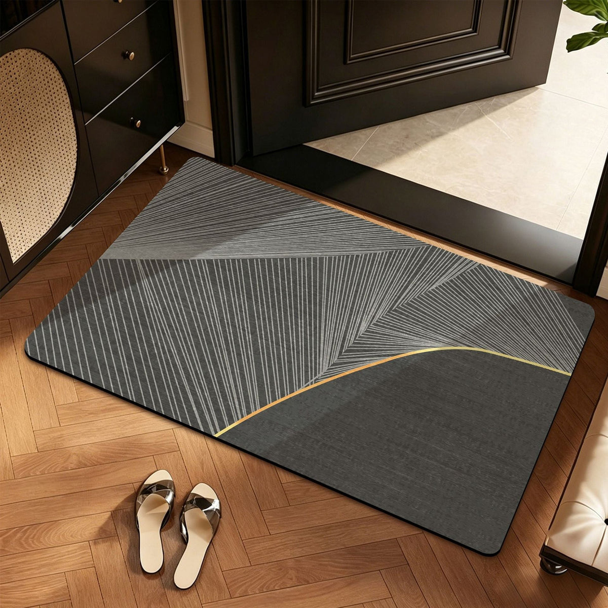 Geometric Abstract Bath Mat