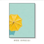 Summer Beach Umbrella Art Print