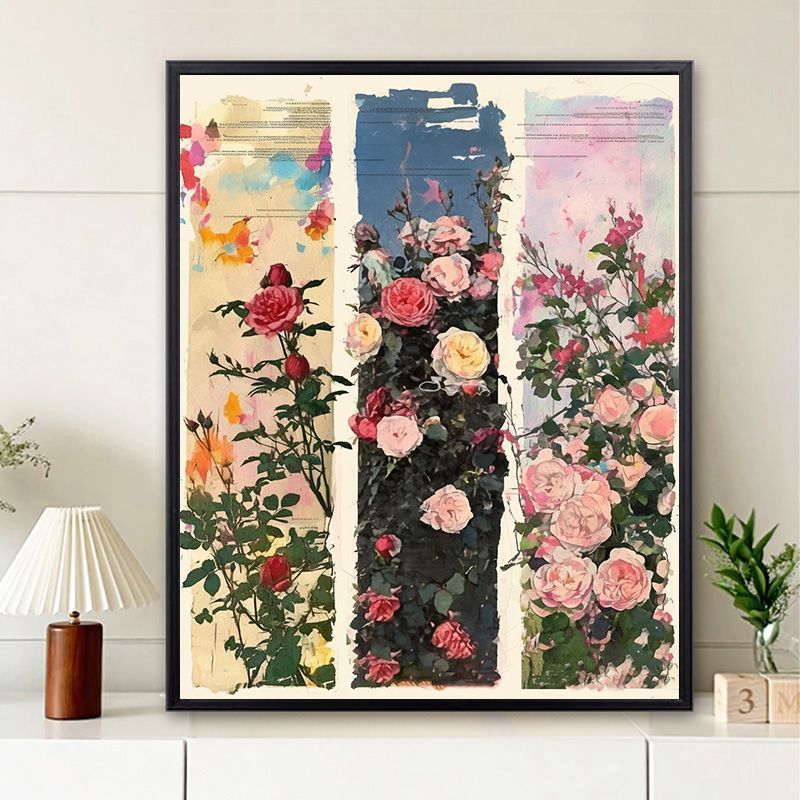 Vintage Floral Wall Art Meroci