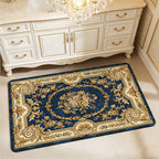 Elegant Vintage Floral Bath Mat