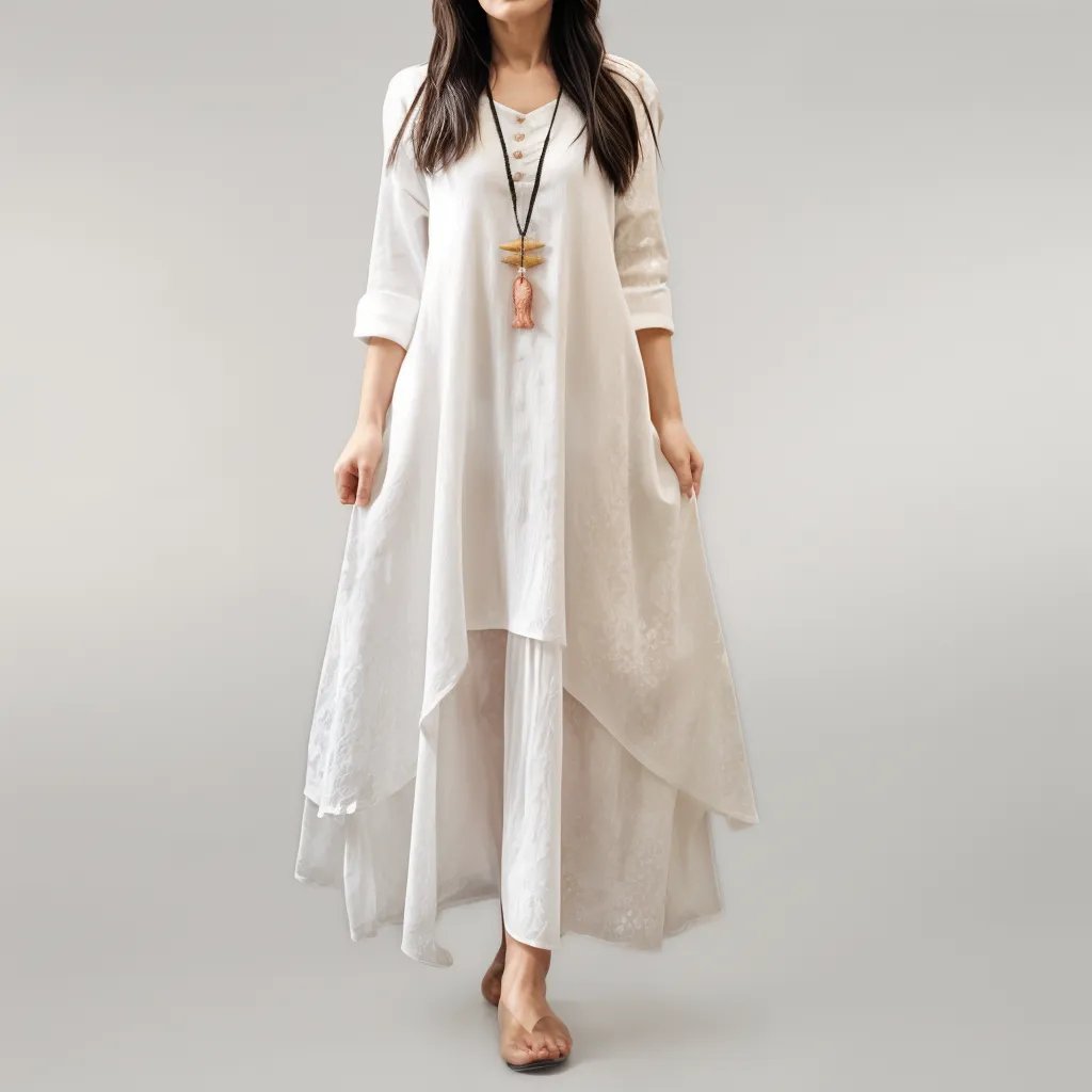 Sylis  | Layered Bohemian Maxi Dress