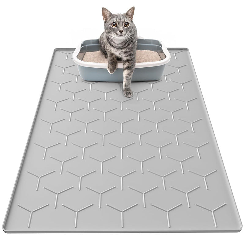 Non-Slip Silicone Utility Tray with Hex Grid Drainage