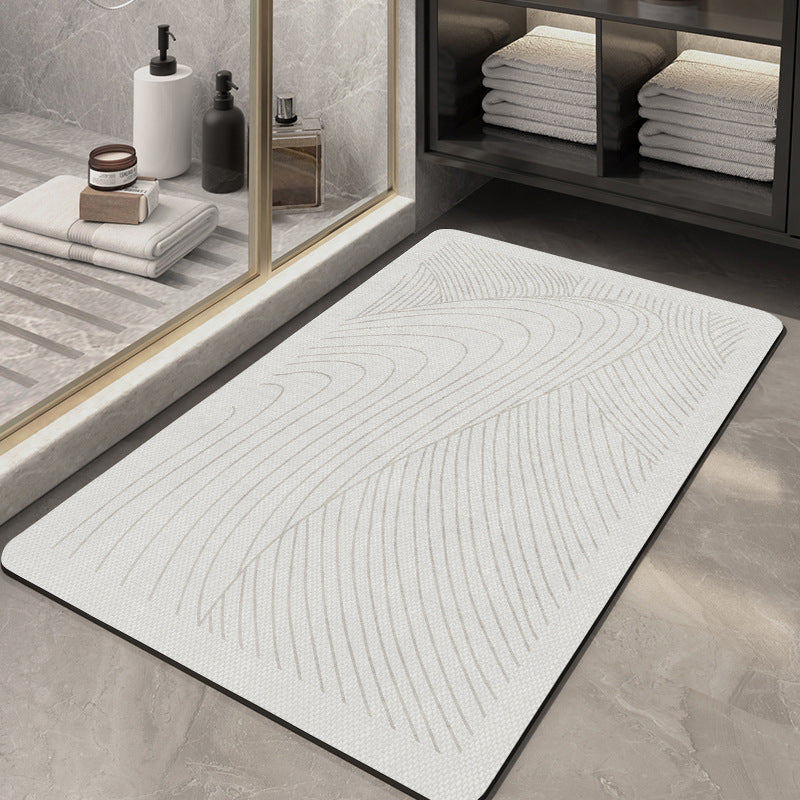 Geometric Patterned Bathroom Mat