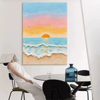 Impressionistic Seascape Canvas Art
