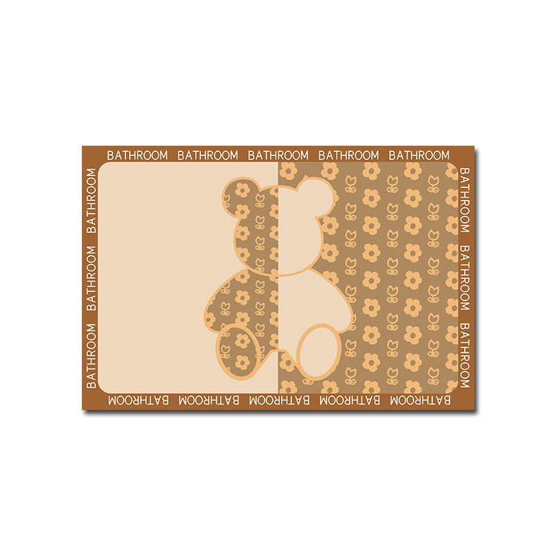 Geometric Patterned Memory Foam Bath Mat