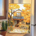 Autumn House Scene Canvas Wall Art Meroci