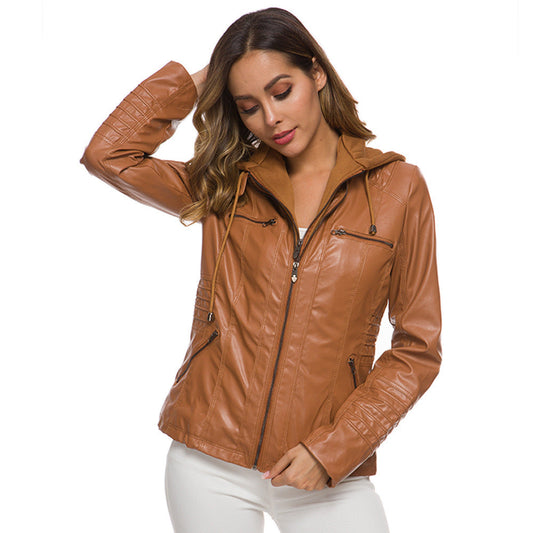 Sylis - Comfortable Zipper Leather Jacket