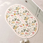Decorative Floral Bath Mat