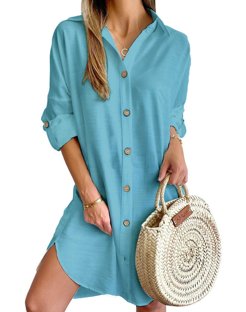 Sylis | Button-Up Shirt Dress