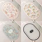 Decorative Floral Bath Mat