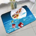 Festive Holiday-Themed Bath Mat