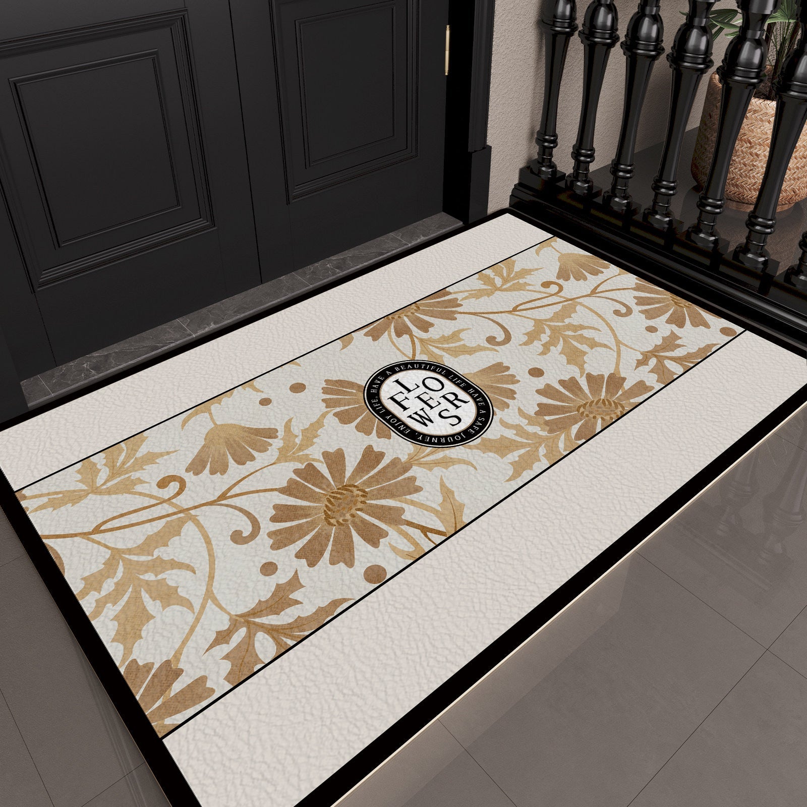 Modern Geometric Bath Mat