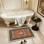 Floral-Patterned Luxury Bath Mat