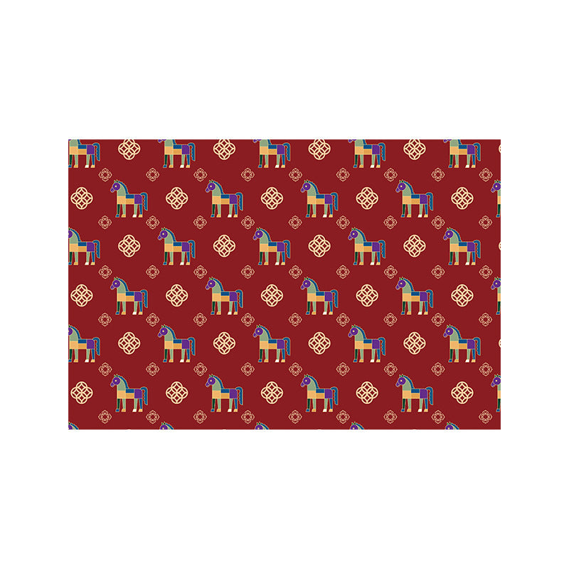 Playful Horse-Themed Memory Foam Bath Mat