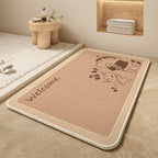 Cartoon Dog-Themed Bath Mat