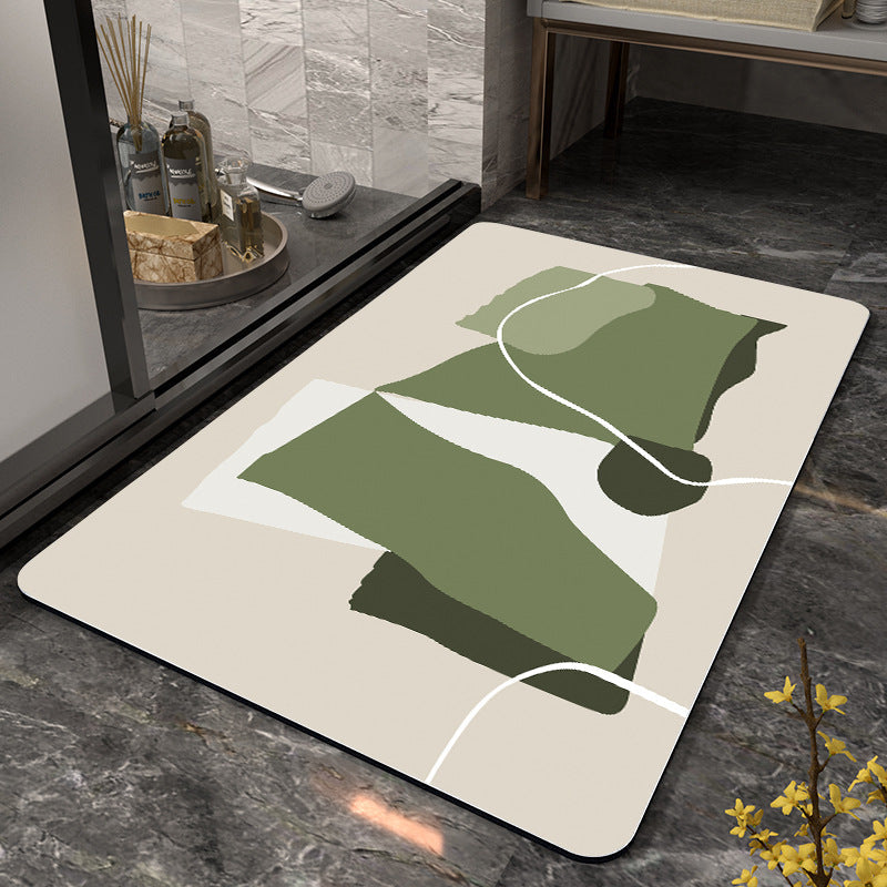 Abstract Pattern Non-Slip Bath Mat