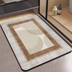 Textured Geometric Bath Mat