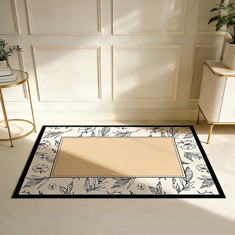 Floral Patterned Bathroom Mat