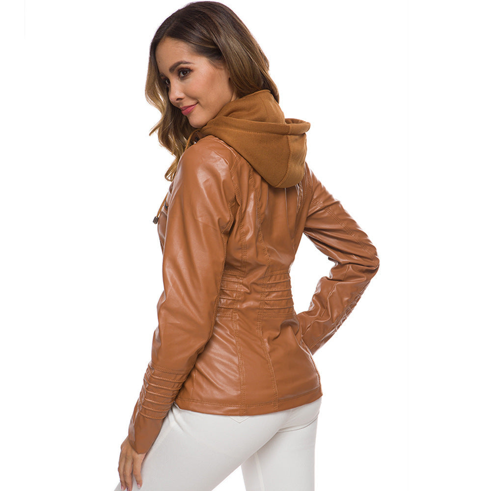 Sylis - Comfortable Zipper Leather Jacket