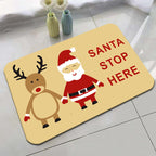 Festive Holiday-Themed Bath Mat