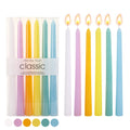 Pastel tapered dinner candles