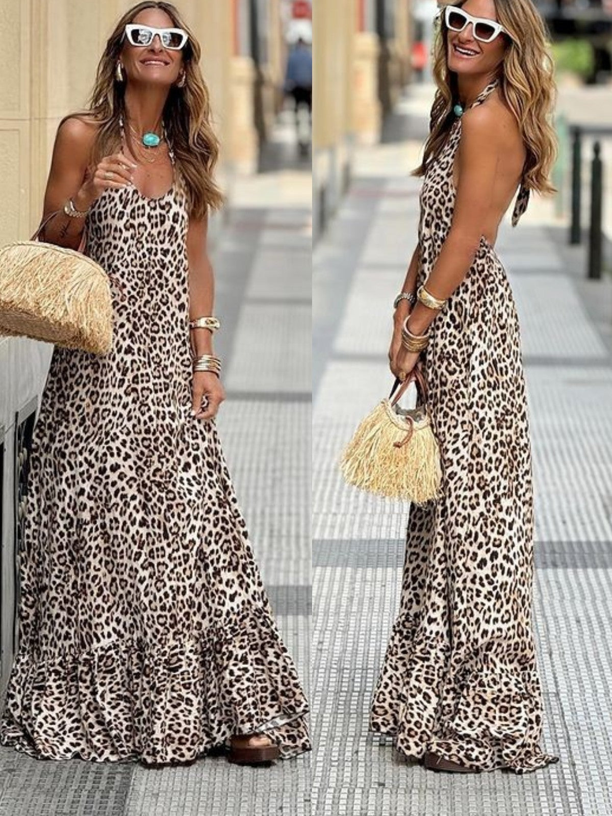 Sylis | Womens Leopard Print Dress