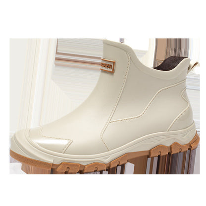 Sylis rubber boots with slip-resistant sole and flexible entry Heidi-style