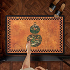 Artistic Elephant-Themed Welcome Mat