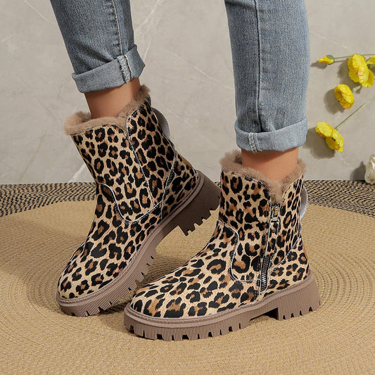 Sylis | Elegant Boots With Leopard Pattern