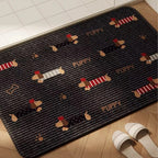 Playful Dog-Themed Bath Mat