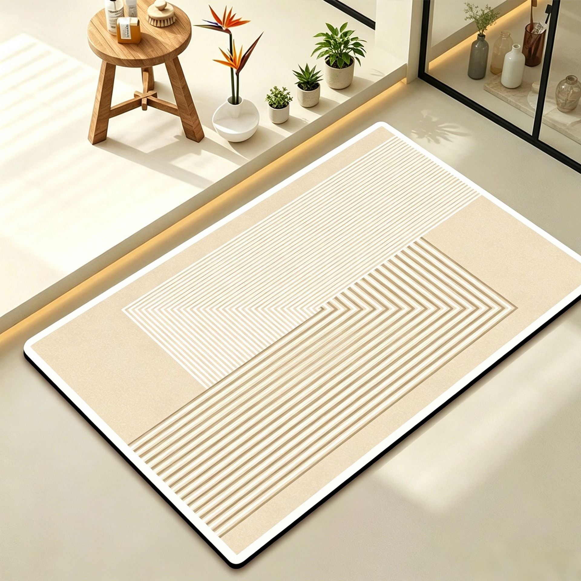 Abstract Modern Bath Mat