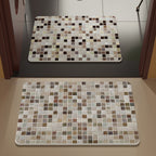 Mosaic Design Bath Mat