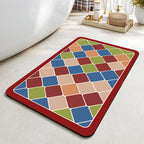 Geometric Pattern Bath Mat