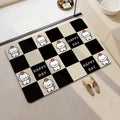 Playful Cartoon Dog-Themed Bath Mat