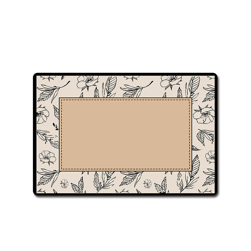 Floral Patterned Bathroom Mat