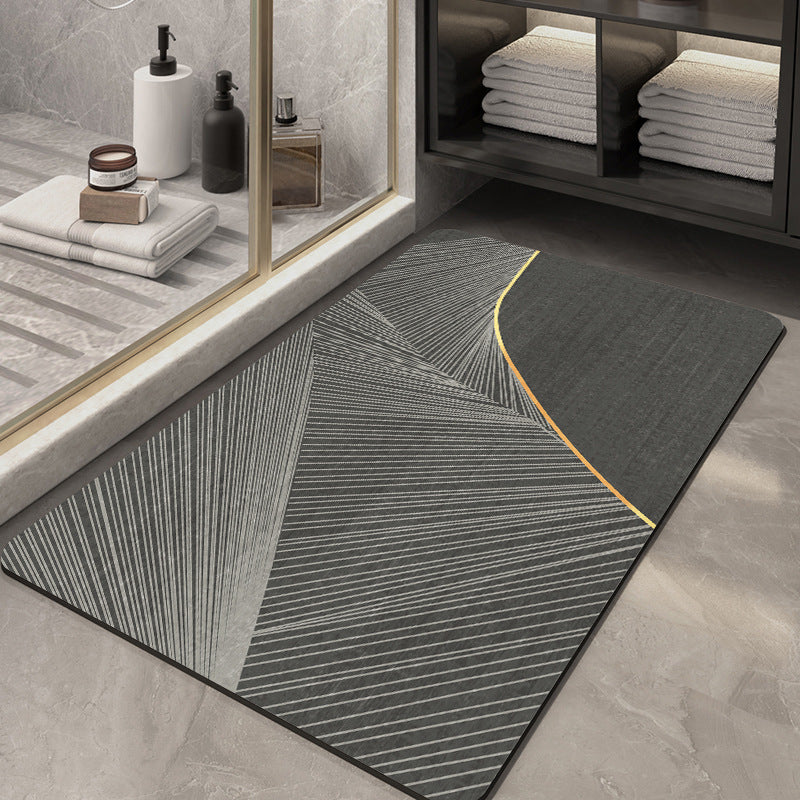 Textured Abstract Design Bath Mat
