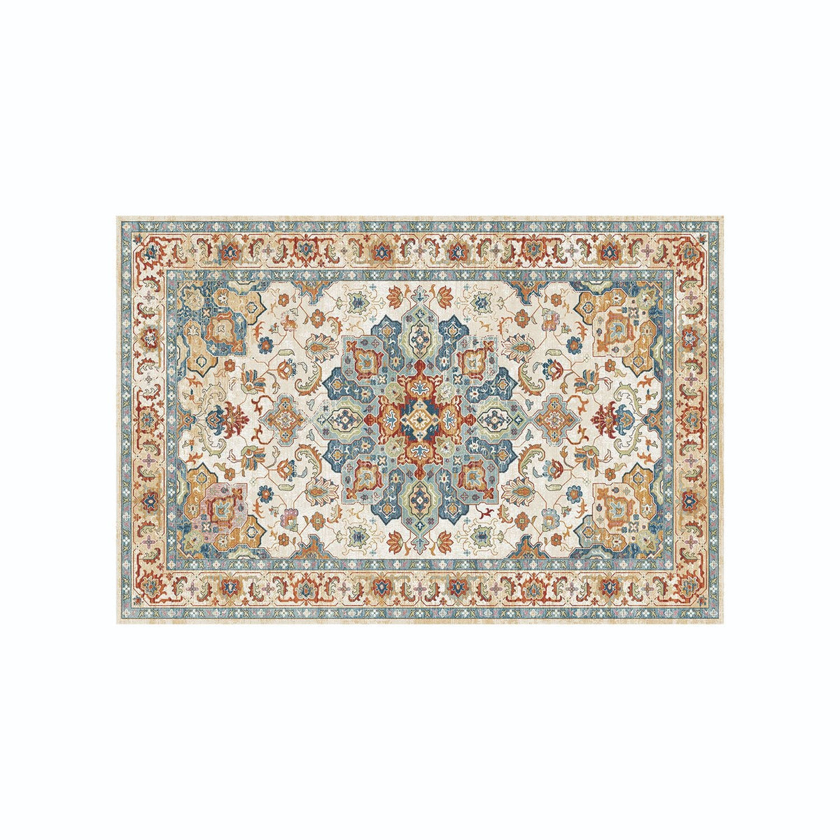 Elegant Vintage-Inspired Bath Mat
