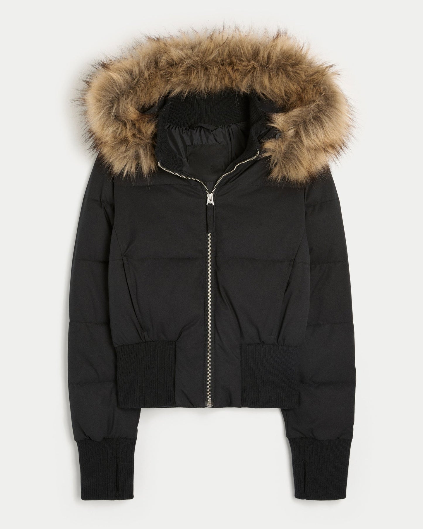 Sylis Quilted Winter Jacket with Detachable Hood and Elastic Cuffs Heidi Fashion