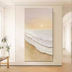 Coastal Sunset Landscape Canvas Art
