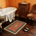Floral-Patterned Luxury Bath Mat