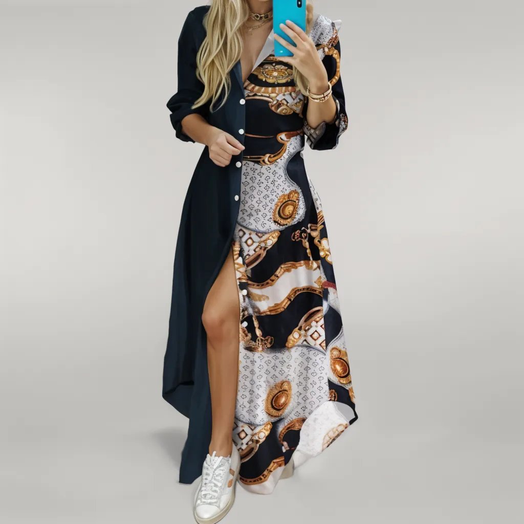 Sylis | Maxi Dress with Wrap Collar