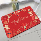 Festive Holiday-Themed Bath Mat