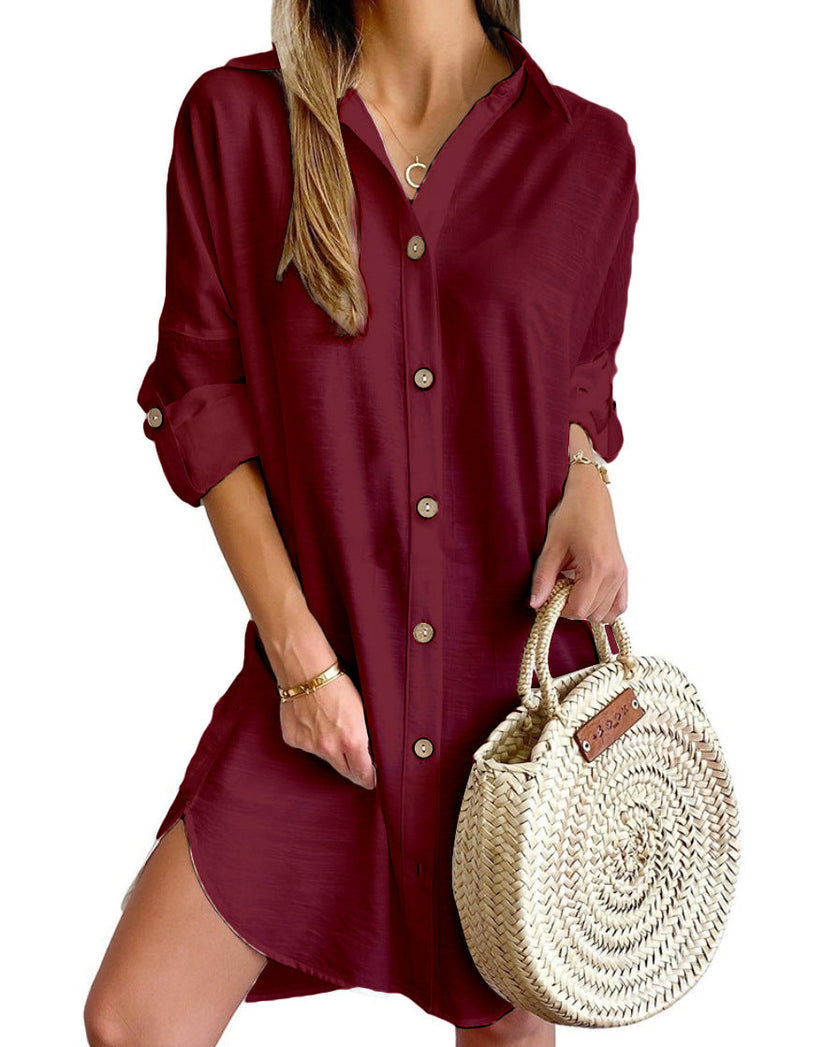 Sylis | Button-Up Shirt Dress