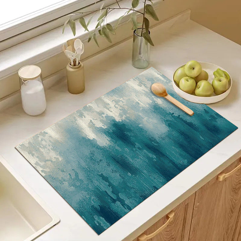 Abstract Geometric Kitchen Mat