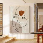 Line Art Canvas Wall Print