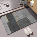 Geometric Pattern Soft Memory Foam Bath Mat