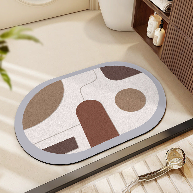 Modern Abstract Bath Mat